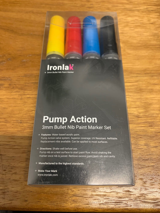 Ironlak 4pc marker pack